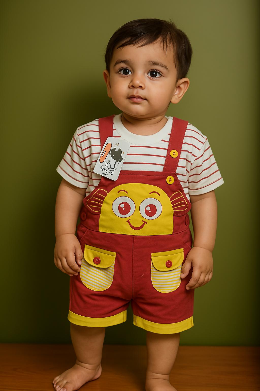 Fashionable Multicolor Rampar Dress For Baby Boys

|