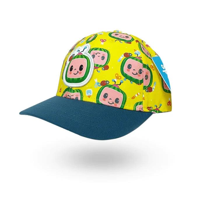 Exclusive Cocomelon Print Cap With Hook And Loop Closure For Kids