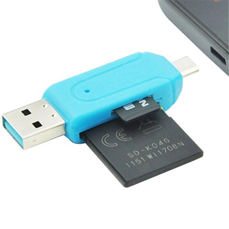 USB OTG Card Reader Type C OTG TF SD Memory Card Reader Adapter