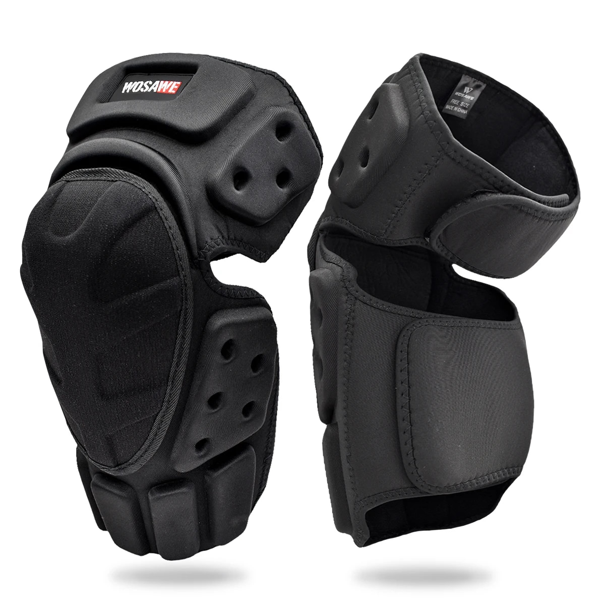 WOSAWE Motorcycle Knee Protector Guards Braces Support Protection Motocross Knee Pads Motorbike Riding Protective Gear