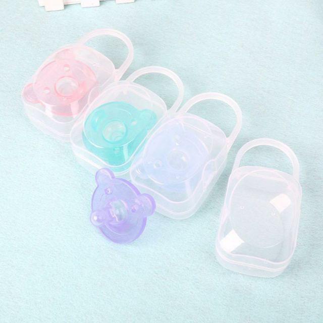 Silica gel children's pacifier, protective storage box, chain BABY Chain CHUSNI / Teether CN -1pcs