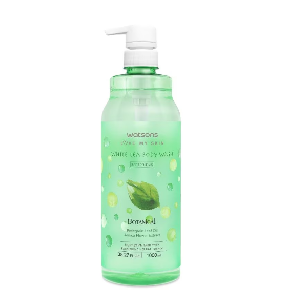 Watson White Tea Refreshing Body Wash, 1L