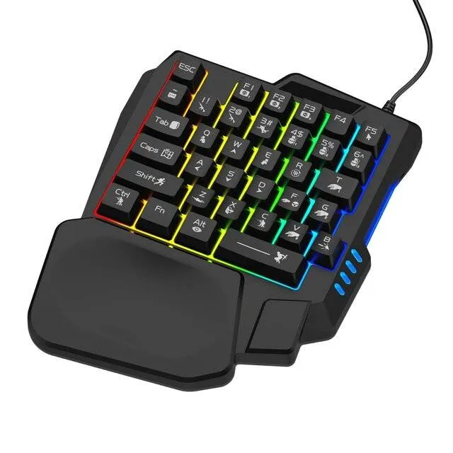 Jedel K601 Single Hand RGB Gaming Keyboard