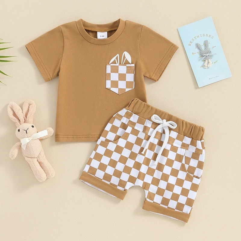 Kids short sleeve 2 piece clothing set and short pant boy for children Wholesale Balk Quantity From Bangladesh